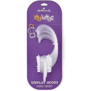 Hallmark Itty Bittys Display Hooks Set of 8 Christmas Decor Decorative Hangers
